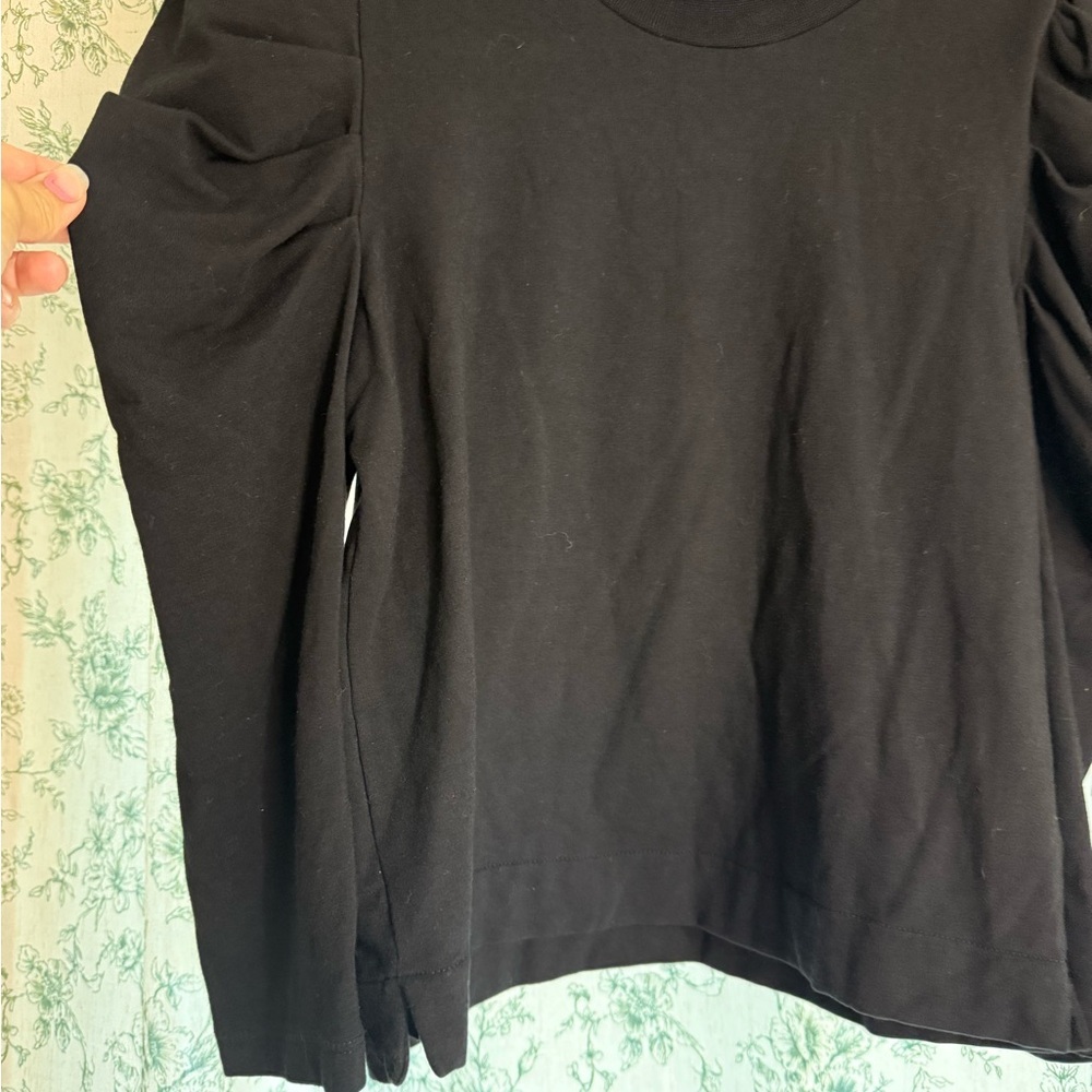 French Terry Puff Sleeve Sweatshirt - Picture 3 of 4